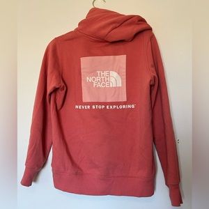 SMALL The North Face NEVER STOP EXPLORING, coral color